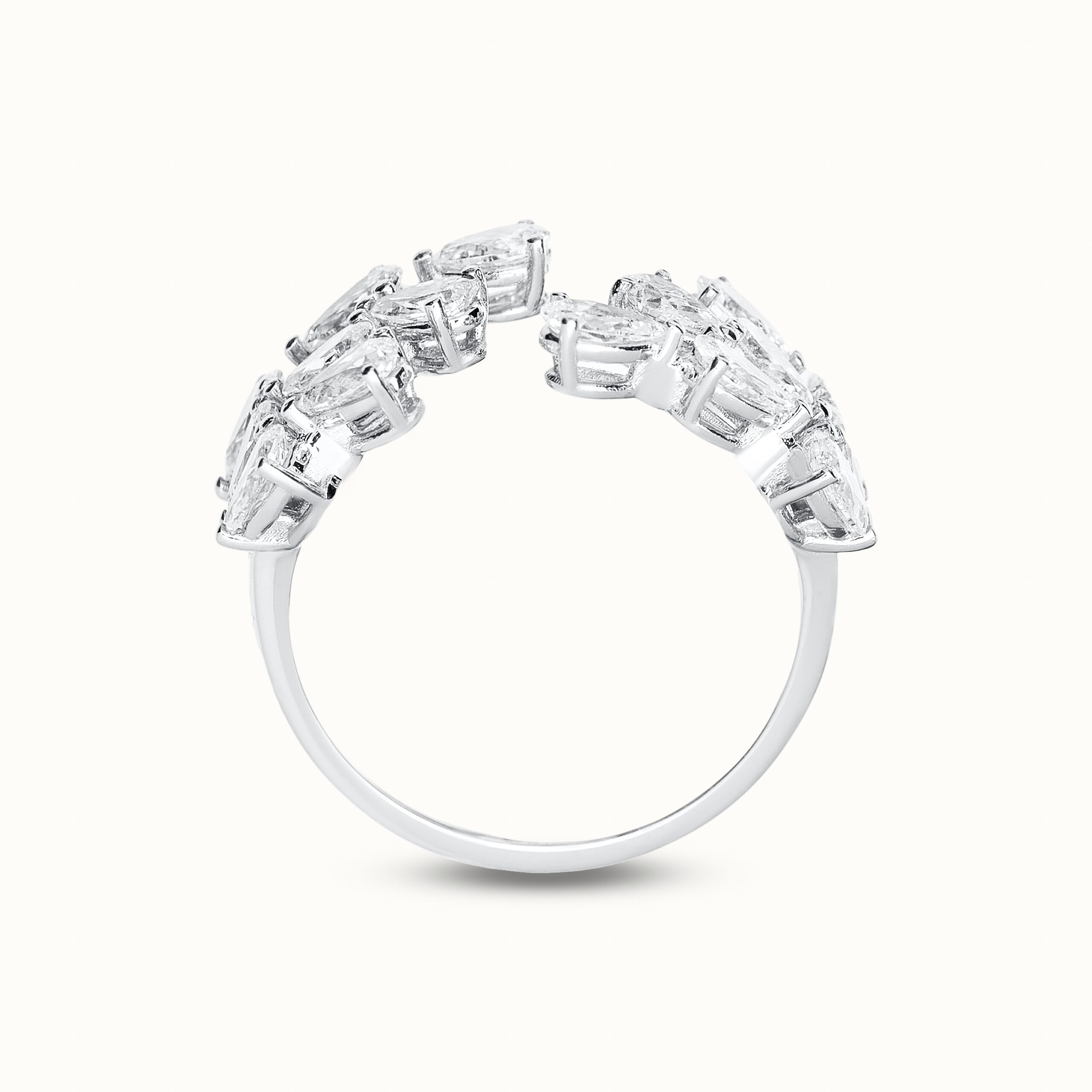 16 Pear-Cut Diamonds