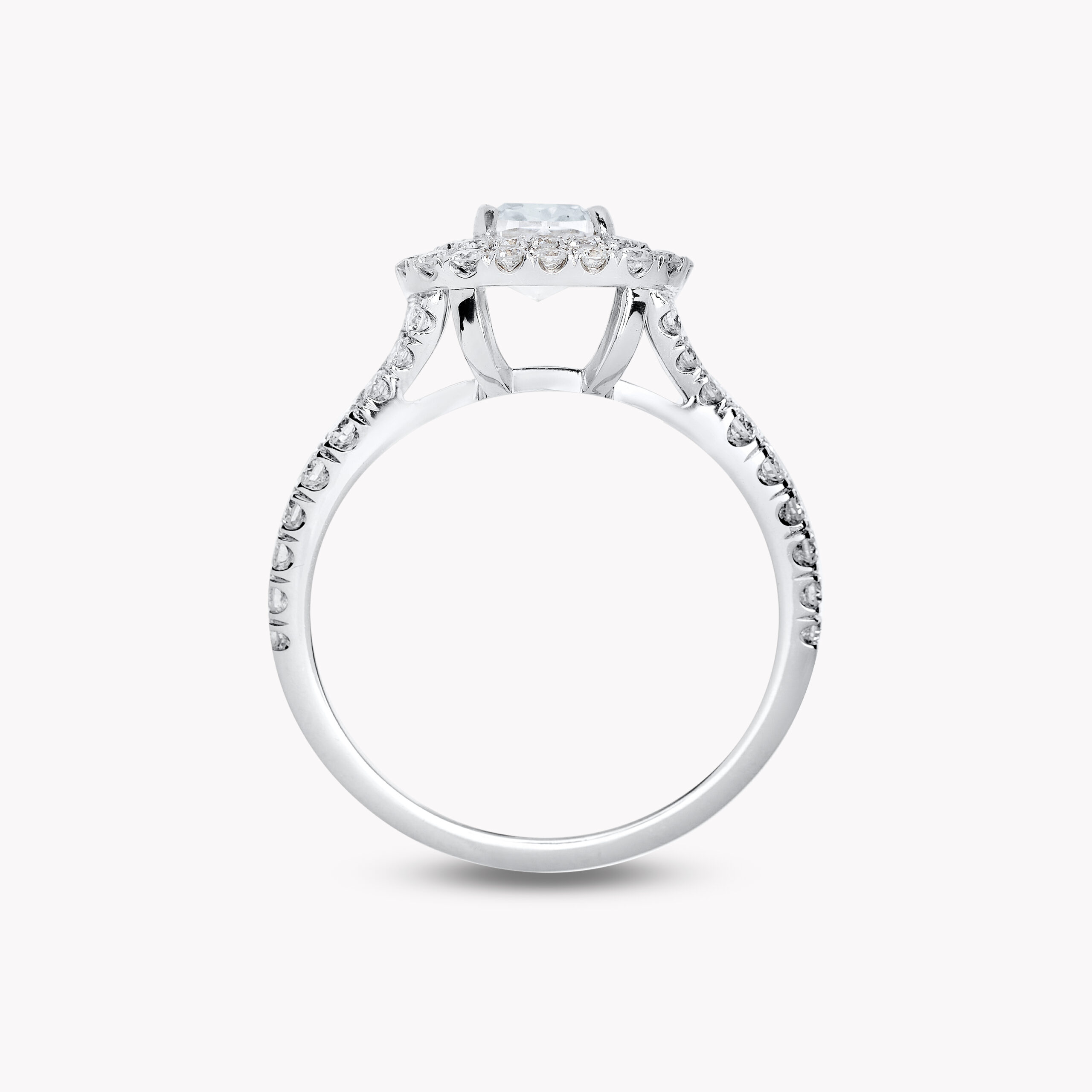 Cushion – Cut Diamond Double Halo Ring – 0.70ct