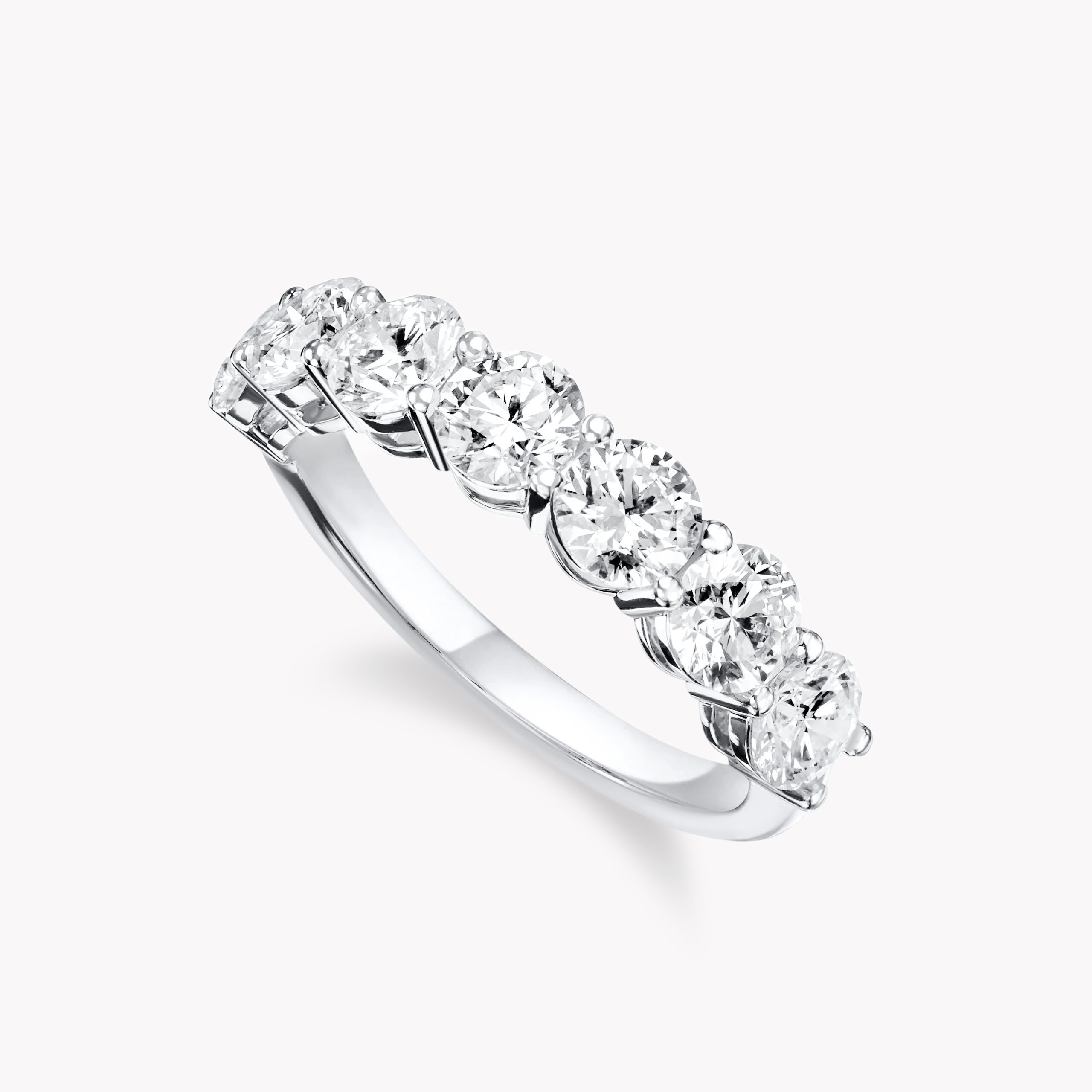 Half Eternity Ring with Round - Cut Diamonds 0.30ct each